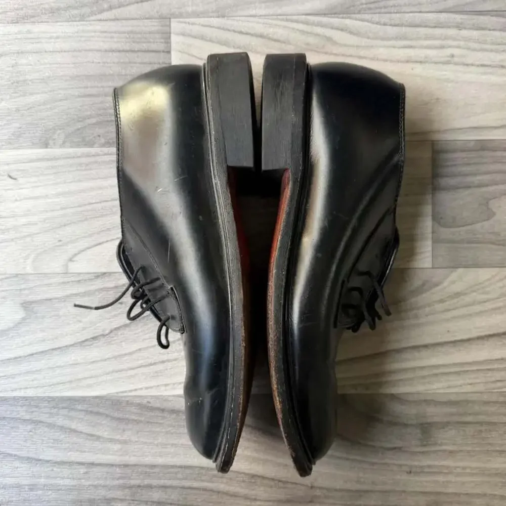 Bates Uniform Footwear Black Leather Oxford Dress Shoes